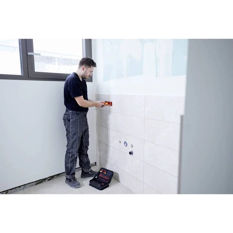 B-Ware Wiha Werkzeugkoffer Handwerker 32tlg VDE Werkzeugset für Elektriker schwarz