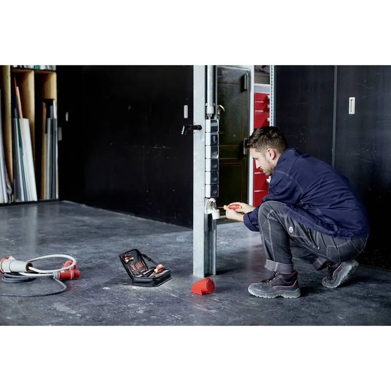 B-Ware Wiha Werkzeugkoffer Handwerker 32tlg VDE Werkzeugset für Elektriker schwarz