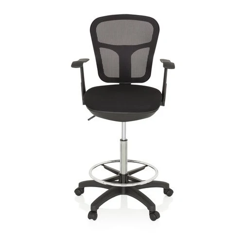 C-Ware hjh OFFICE Arbeitsstuhl Counterstuhl TOP WORK 108 Netz schwarz Drehstuhl