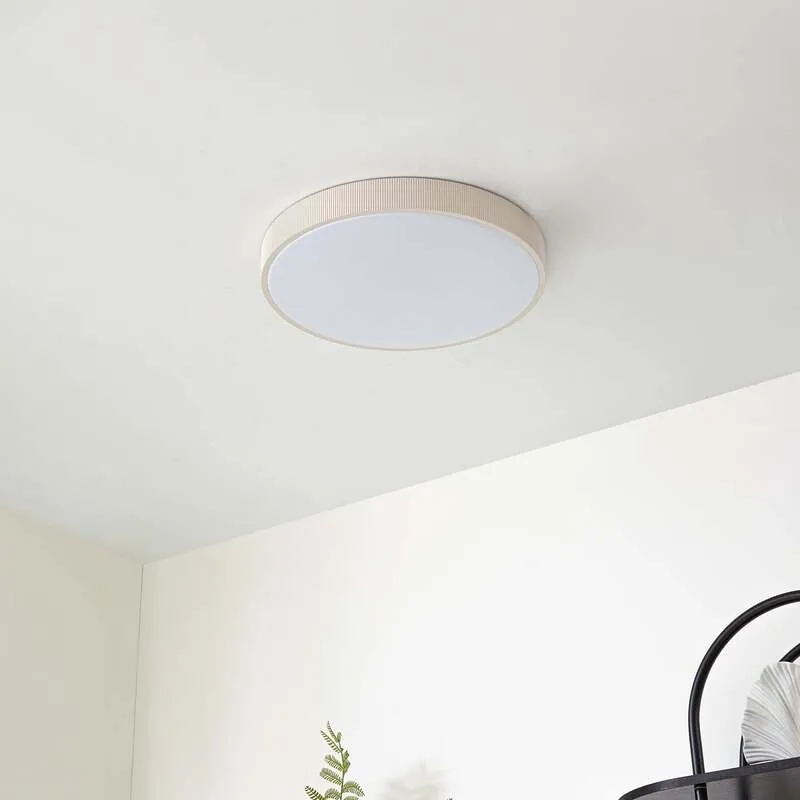 B-Ware Lindby Leuchten Deckenlampe Deckenleuchte LED hellgrau dimmbar Lampe Leuchte