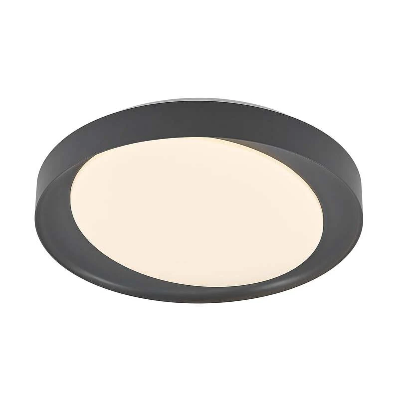 B-Ware Lindby Deckenleuchte Alyano LED dimmbar RGB CCT Fernbedienung 48cm dunkelgrau