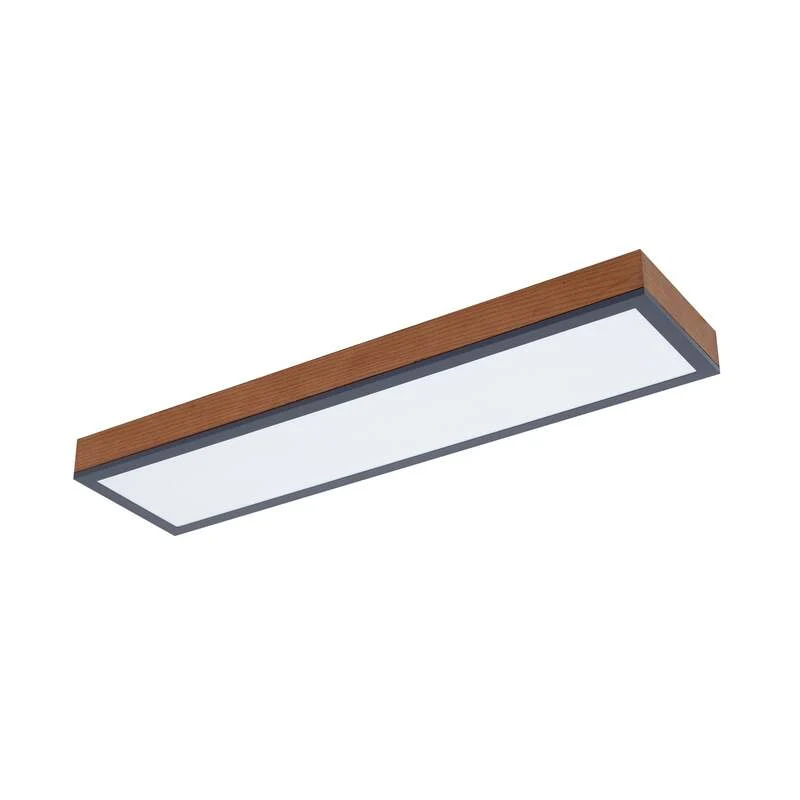 B-Ware Lindby Deckenlampe Deckenleuchte Laviona LED Lampe graphit 80x20cm warmweiß