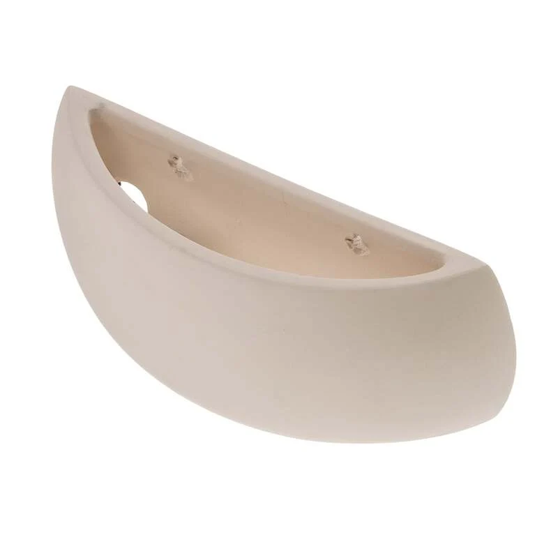 B-Ware Wandleuchte Curve LED dimmbar Wandlampe Keramik weiß 32x13cm elegant modern