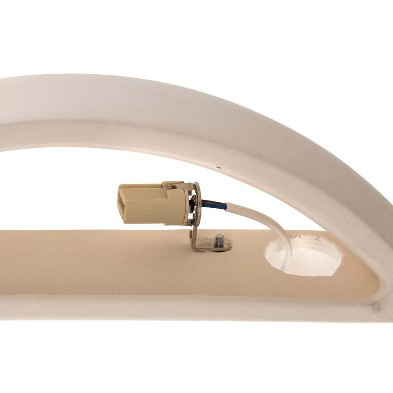 B-Ware Wandleuchte Curve LED dimmbar Wandlampe Keramik weiß 32x13cm elegant modern