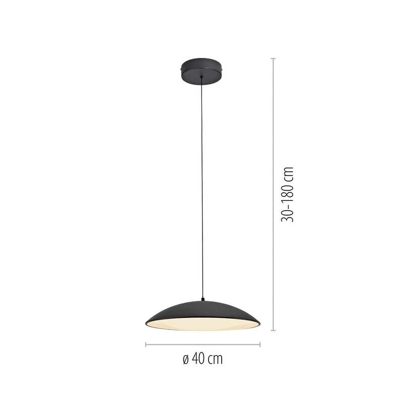 B-Ware SCHÖNER WOHNEN-Kollektion Hängeleuchte LENTE LED Pendelleuchte dimmbar schwarz