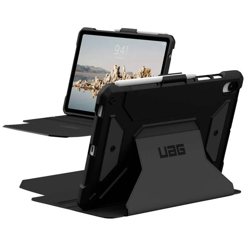 B-Ware Urban Armor Gear Metropolis SE Tablet-Cover Schwarz Book Cover stoßfest