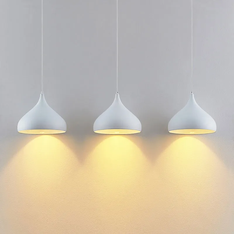 B-Ware Lindby Elamira Pendelleuchte Deckenlampe Hängeleuchte Deckenlicht E27 3-flg weiß