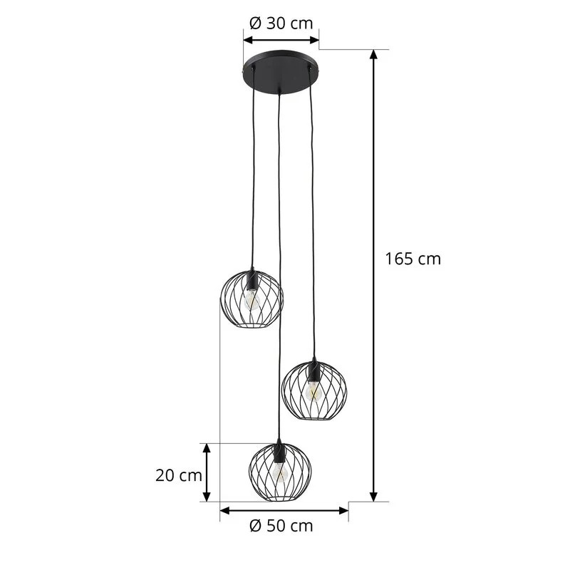 B-Ware Lindby Danika Hängeleuchte Hängelampe Leuchte Lampe Pendelleuchte Licht LED