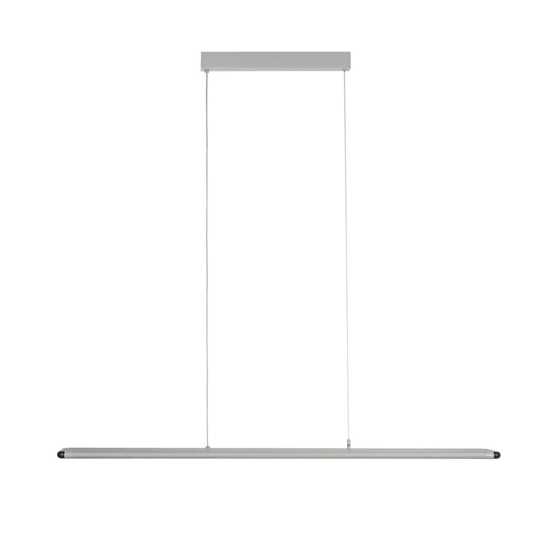 B-Ware Prios Hängeleuchte LED Zyair silber Aluminium 5700lm dimmbar Pendelleuchte Panel