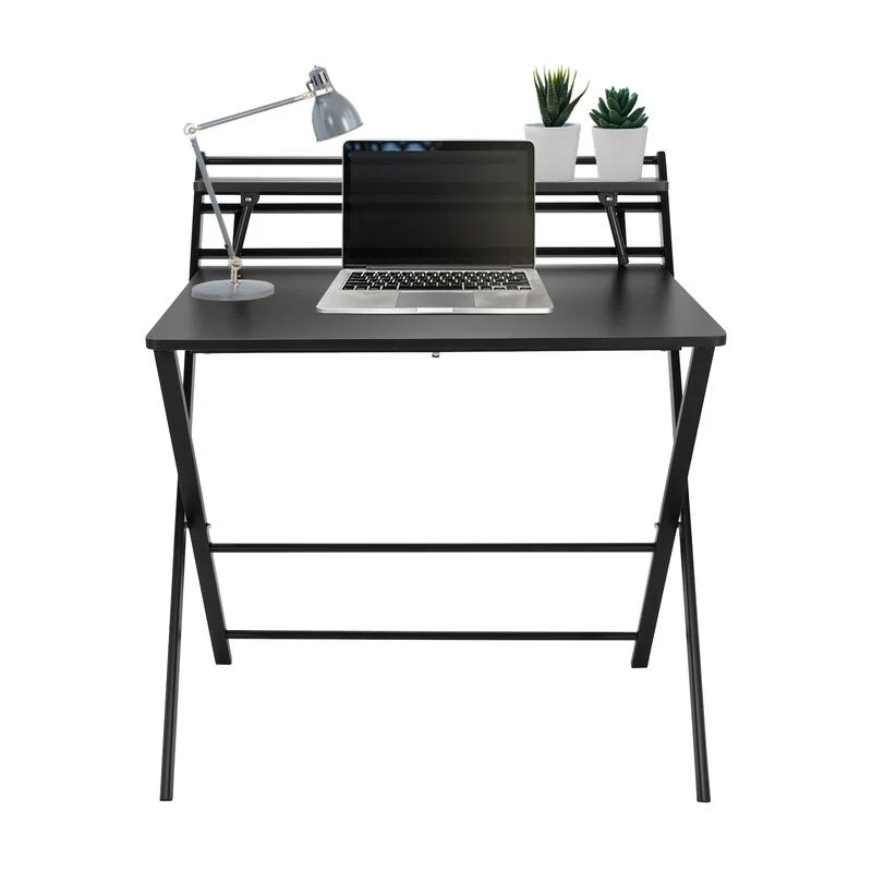 B-Ware hjh OFFICE Schreibtisch Arbeitstisch EASY CLAP Computertisch Tisch 92x84 schwarz
