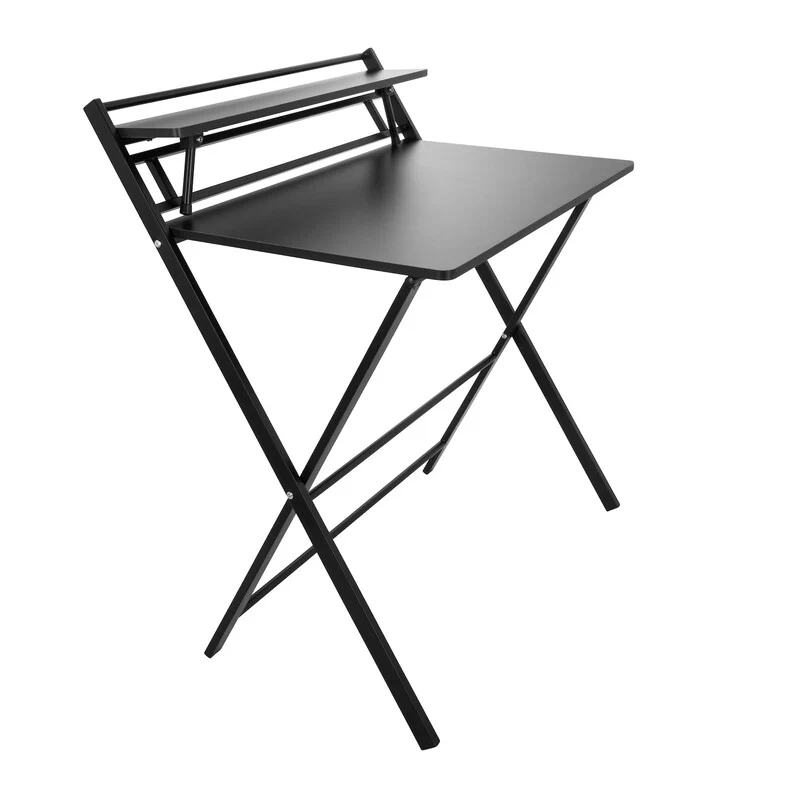 B-Ware hjh OFFICE Schreibtisch Arbeitstisch EASY CLAP Computertisch Tisch 92x84 schwarz