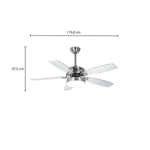 B-Ware Deckenventilator LED Ventilator Raumventilator Deckenlampe CCT Starluna Kuvio