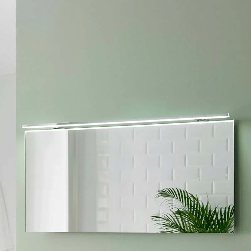 B-Ware Ebir LED Wandleuchte Esther 2 chrom Designer Leuchte 120cm IP44 18W 5700K