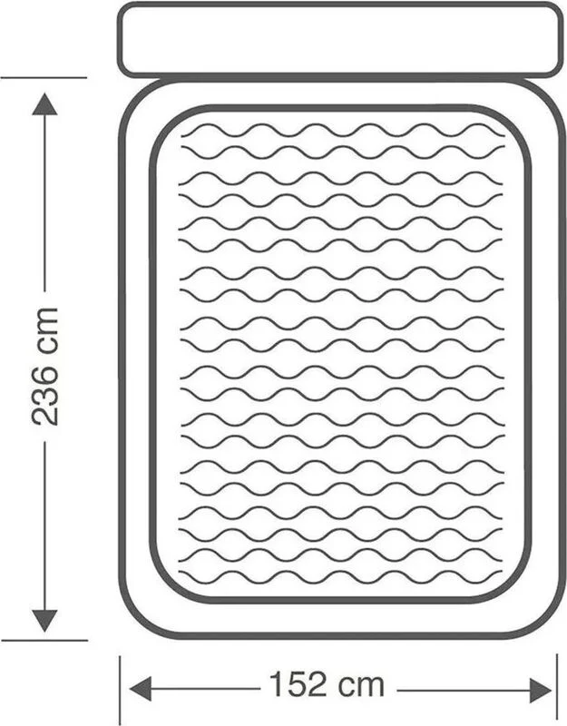 D-Ware Intex Luftbett DuraBeam UltraPlushHeadboard mit 220 V Pumpe Queen DEFEKTWARE