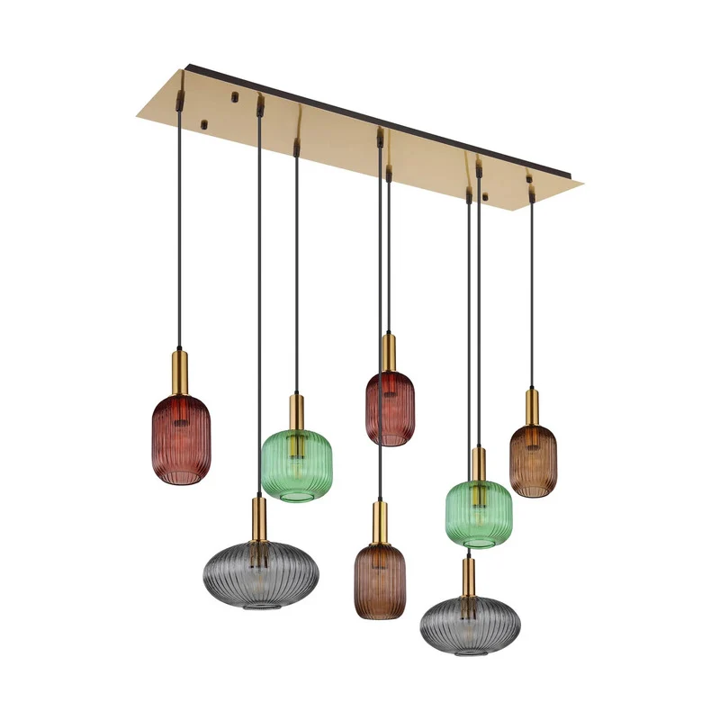B-Ware Globo Lighting Normy Hängeleuchte Pendelleuchte Metall messingfarben modern