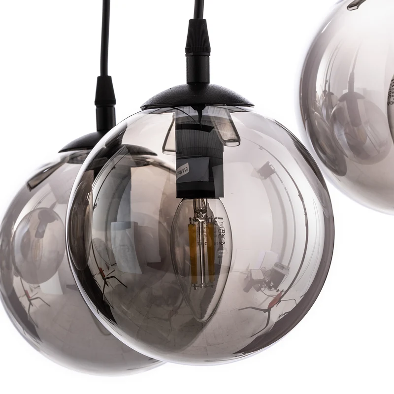 B-Ware Euluna Hängeleuchte Glassy Hängelampe Pendelleuchte Lampe Leuchte 9-flammig Glas