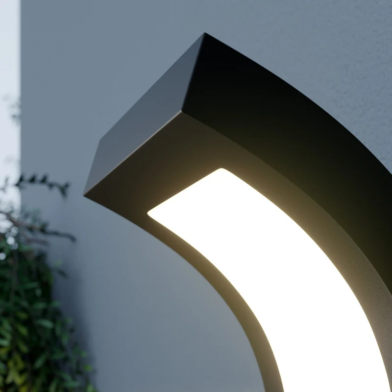 B-Ware Arcchio Außenleuchte Wandlampe LED Außenbeleuchtung Bewegungsmelder grafitg77