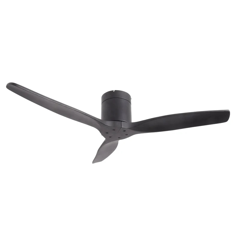 B-Ware Lucande Deckenventilator Ventilator Vindur schwarz DC Fernbedienung 132 cm leise