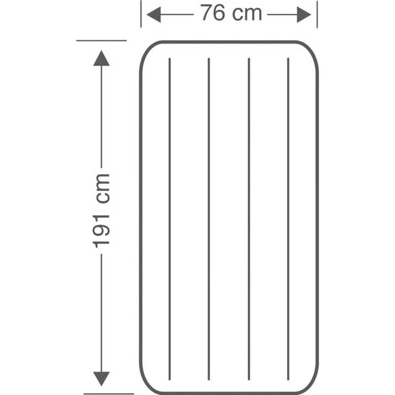 B-Ware Intex DuraBeam Classic Cot-Size Luftbett 191x76x25 cm für Camping und Gäste