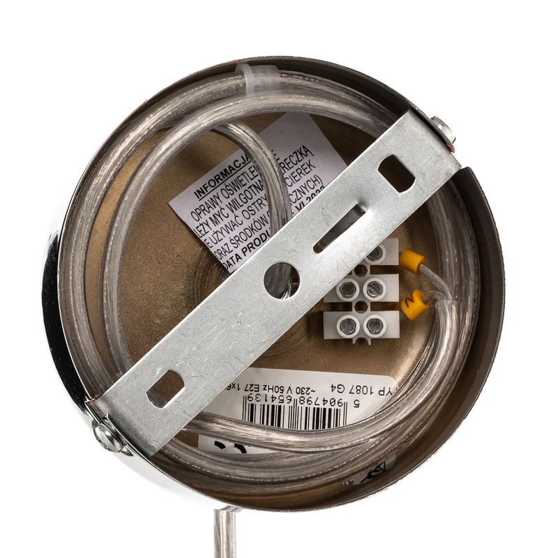 B-Ware Euluna Pendelleuchte Dione Hängeleuchte Deckenlampe E27 1 Flg Weiß Chrom 30858