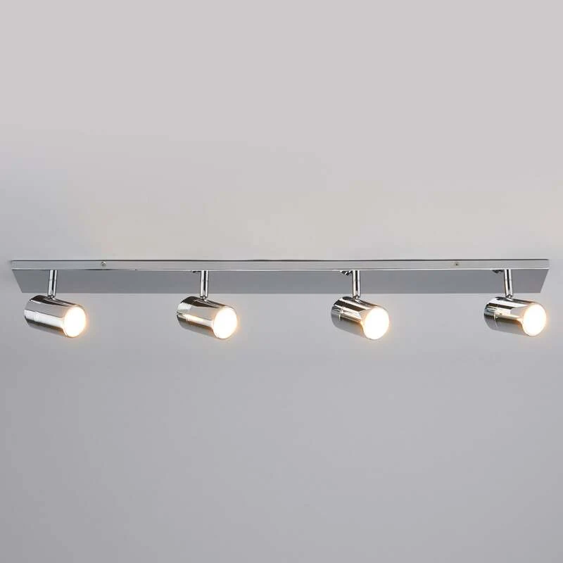 B-Ware Lindby Dejan 4-flammige Badleuchte Badlampe Lampe Leuchte Deckenlampe silber758