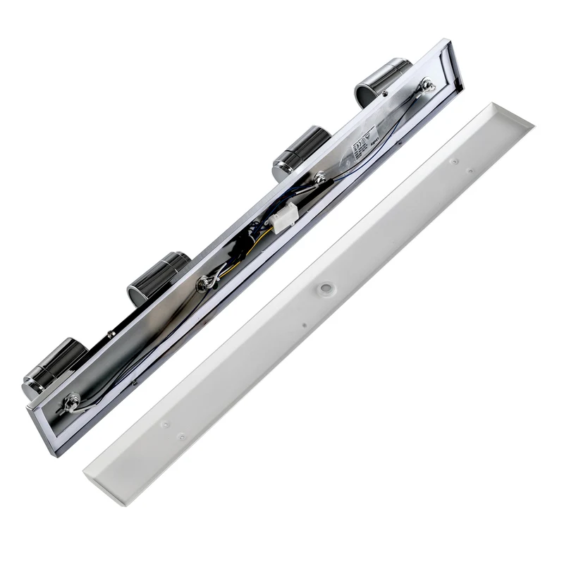 B-Ware Lindby Dejan 4-flammige Badleuchte Badlampe Lampe Leuchte Deckenlampe silber758