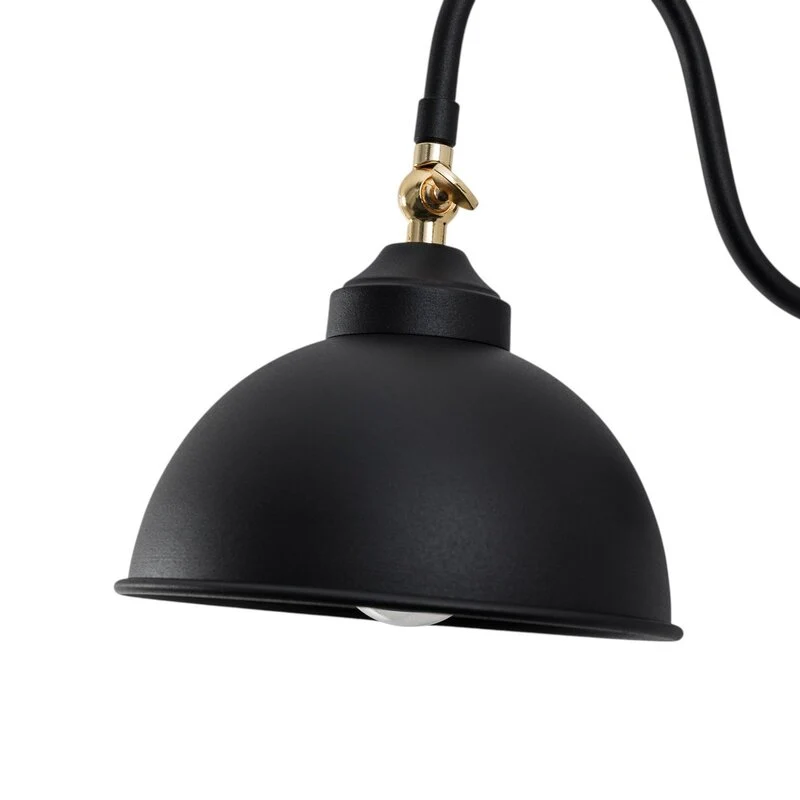 B-Ware Opviq Wandleuchte Saglam 3742 justierbar schwarz Wandlampe Lampe Leuchte Spot