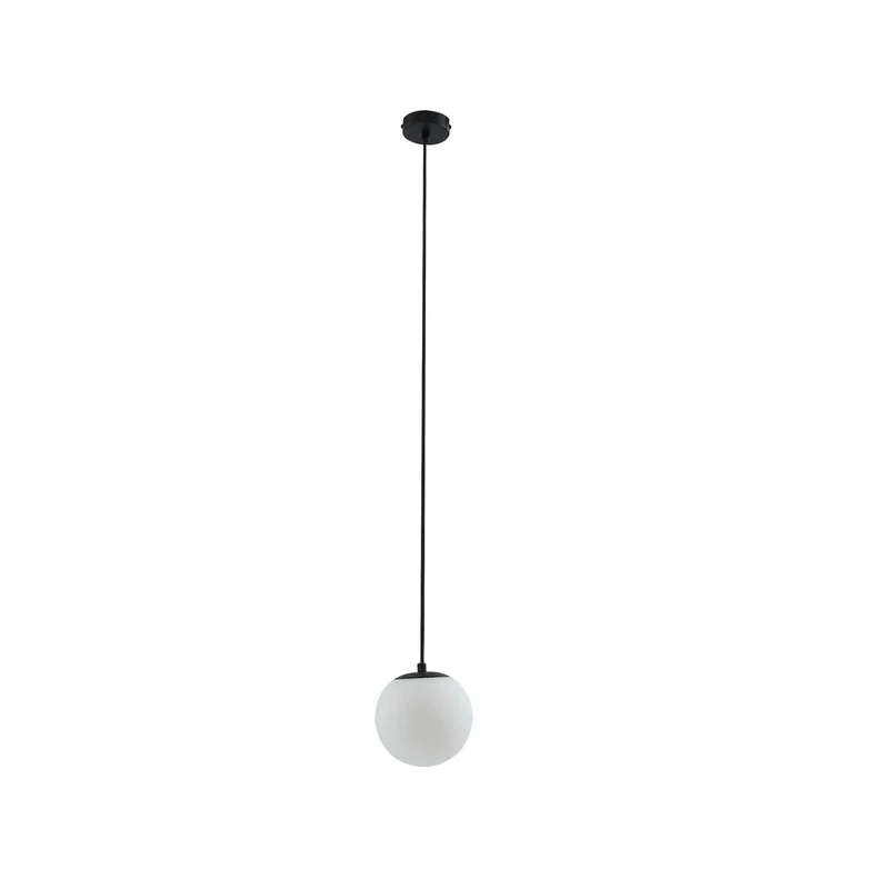 B-Ware Lucande Hängelampe Bidolo schwarz Glas Ø 15 cm IP44 Deckenlampe Lampe Leuchte