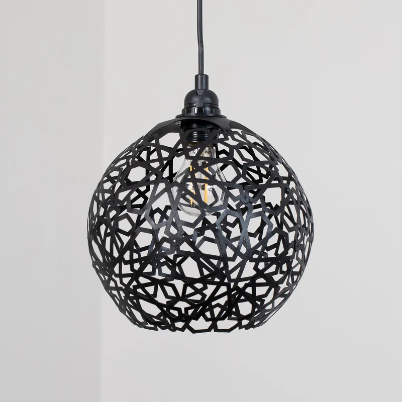 B-Ware Hängelampe Fellini MR-897 3-flg. dezentral schwarz E27 Deckenlampe Lampe Leuchte