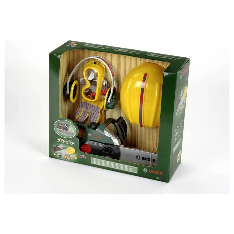 B-Ware Theo Klein Kettensäge Bosch Spielzeug Kettensägen-Set für Kinder schwarz inkl.