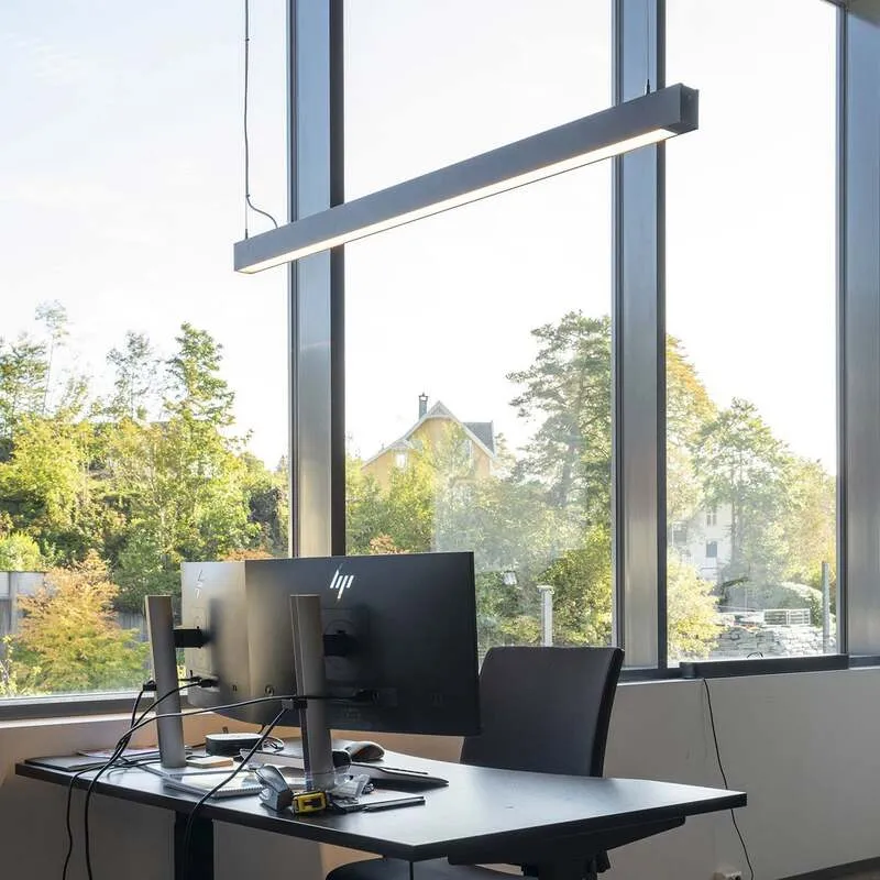 B-Ware The Light Group Deckenleuchte SLC Click LED Lampe dimmbar schwarz 140x5,8cm