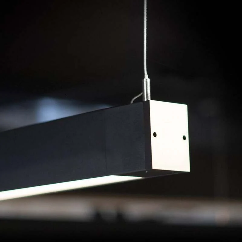B-Ware The Light Group Deckenleuchte SLC Click LED Lampe dimmbar schwarz 140x5,8cm