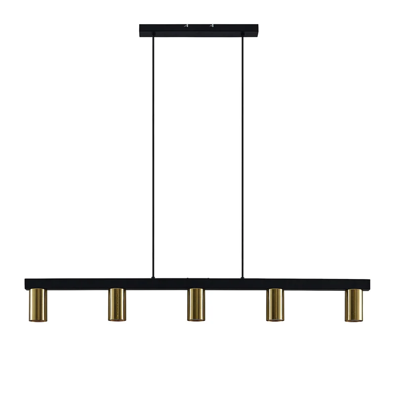 B-Ware Lindby Pendelleuchte Hängelampe Baliko messing schwarz Esstischlampe Licht LED
