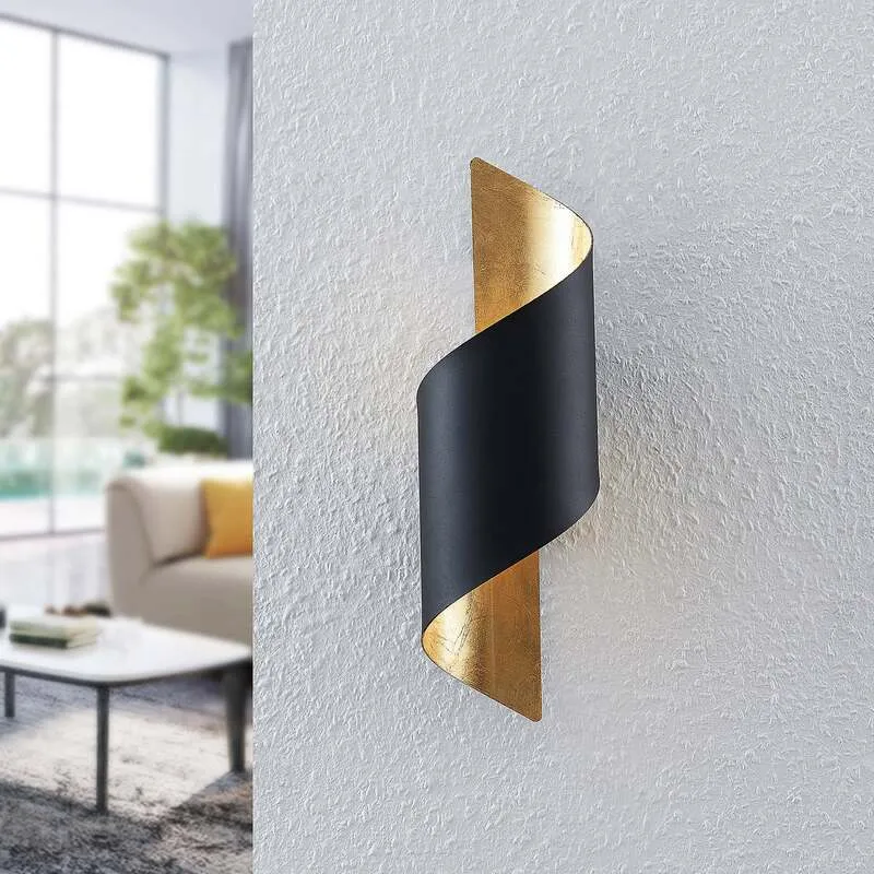 B-Ware Lindby Chenotara Wandleuchte Wandlampe Wandlicht Lampe Leuchte E14 Schwarz G885