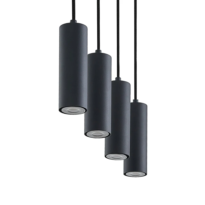 B-Ware Lindby Maniva Pendelleuchte Deckenlampe Hängeleuchte Lampe Leuchte GU10 Holz