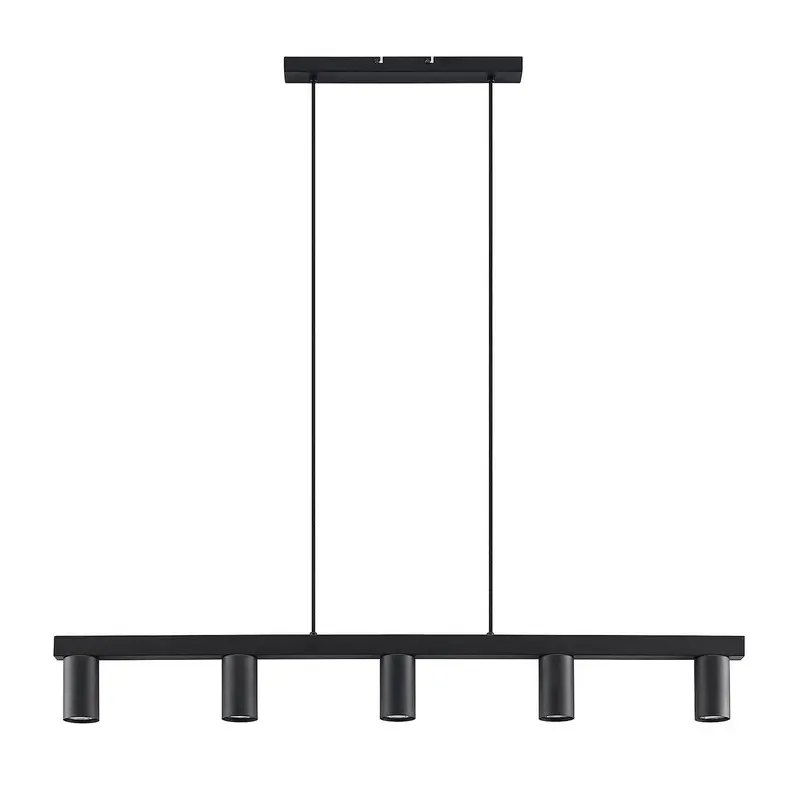 B-Ware Lindby Baliko Hängeleuchte Deckenlampe Lampe Pendelleuchte 5-flmg GU10 schwarz