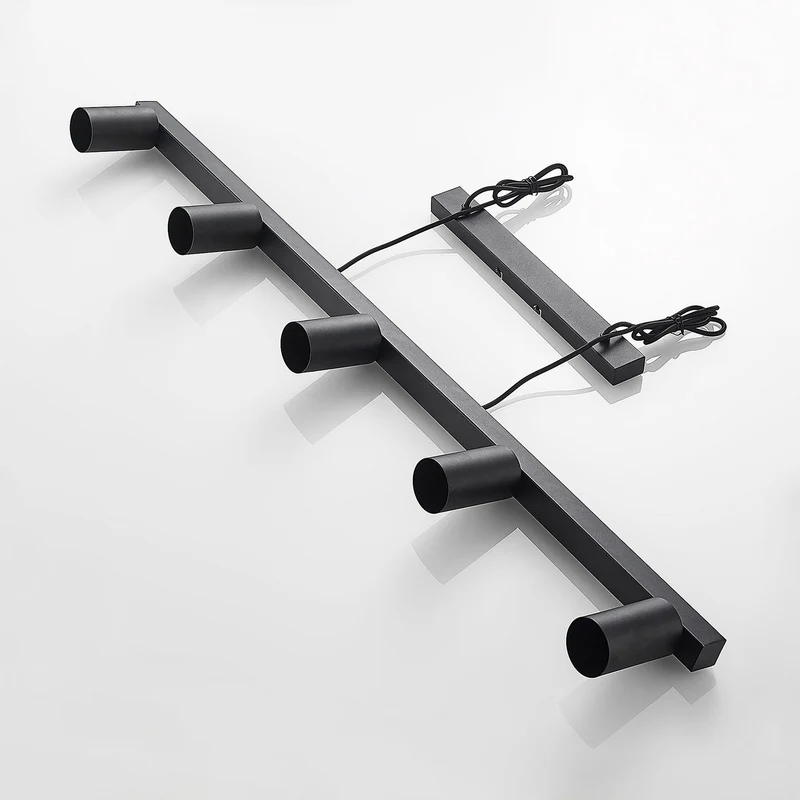 B-Ware Lindby Baliko Hängeleuchte Deckenlampe Lampe Pendelleuchte 5-flmg GU10 schwarz