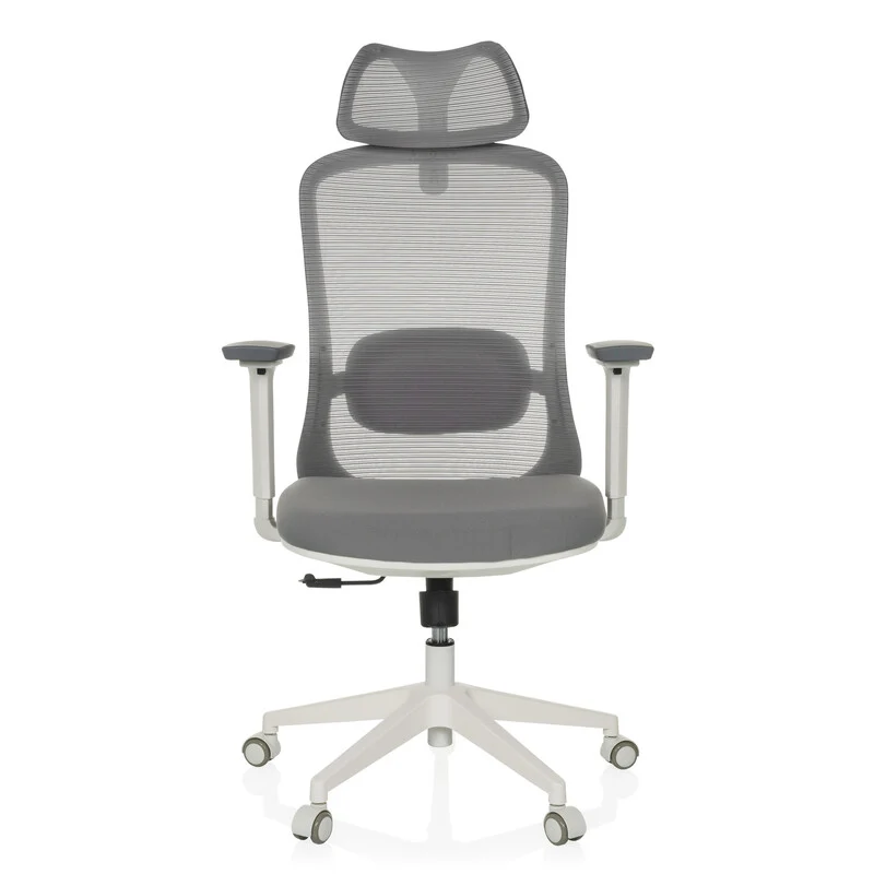 B-Ware hjh OFFICE Bürostuhl Drehstuhl MIKEO G Sitz Stoff Rücken Netzstoff grau Stuhl