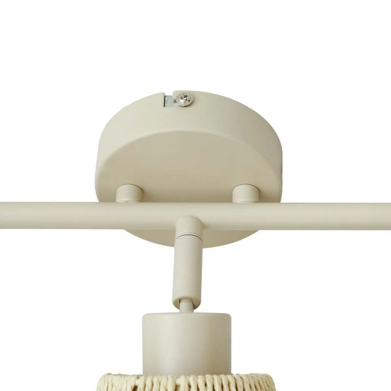 B-Ware Lindby Deckenstrahler Anuva LED dimmbar 3-flammig beige Papier 72,5cm 13cm Licht