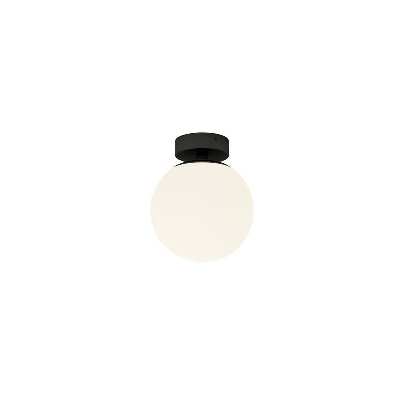 B-Ware Lucande Deckenlampe Bidolo LED Lampe dimmbar schwarz IP44 Ø15cm 17,7cm hoch
