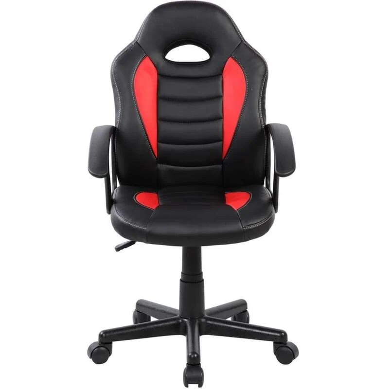 B-Ware Rocada Gamingstuhl BASIC Kunstleder rot ergonomisch Stuhl für Gamer Homeoffice