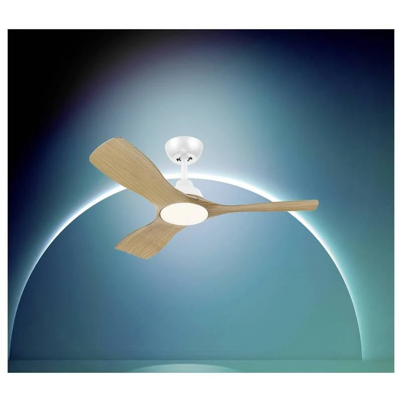 B-Ware Philips LED Deckenventilator Olas 30W dimmbar mit Fernbedienung braun 190m³/min