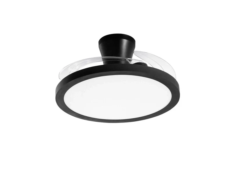 B-Ware Intec Plafoniera Ventilator CCT dimmbar RGB Condor 46W 4050lm 24x49cm schwarz