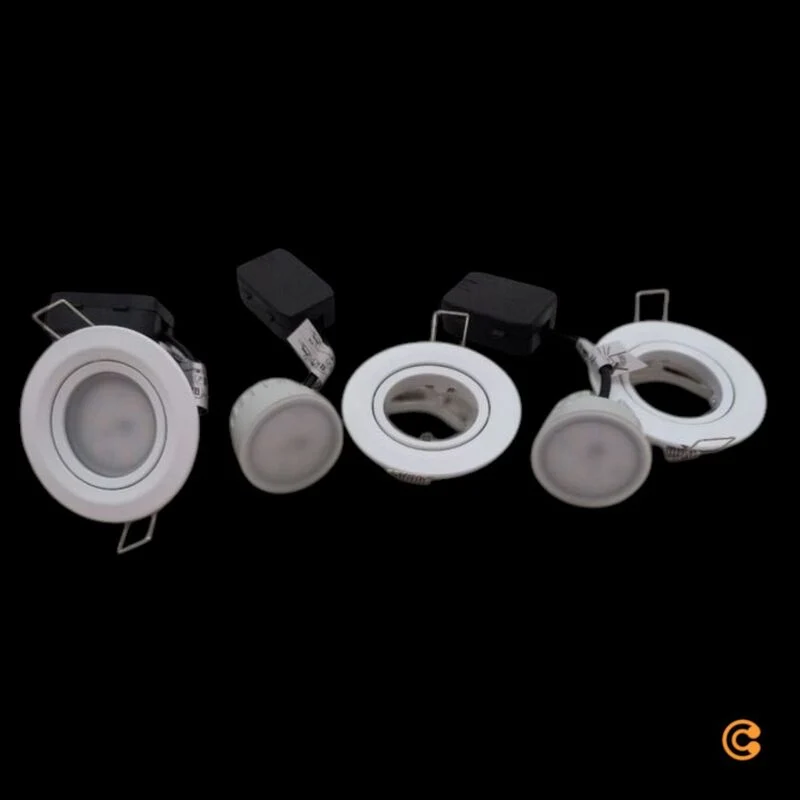 B-Ware Paulmann Einbaustrahler Nova Coin LED Spot dimmbar warmweiß 3er Set weiß matt