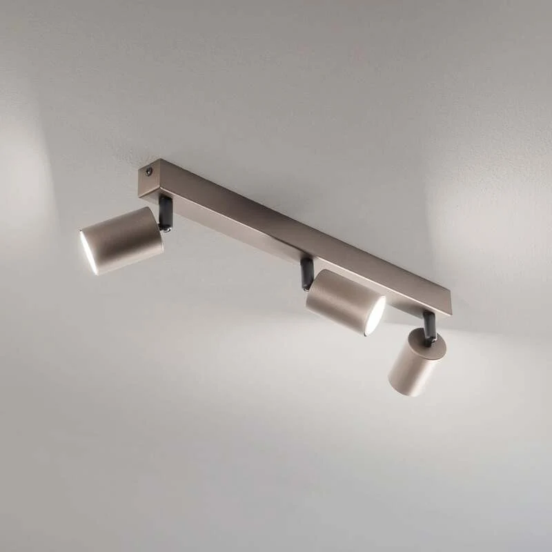 B-Ware TK Lighting Deckenstrahler Top dimmbar 3-flammig GU10 Stahl dunkelbraun 60cm
