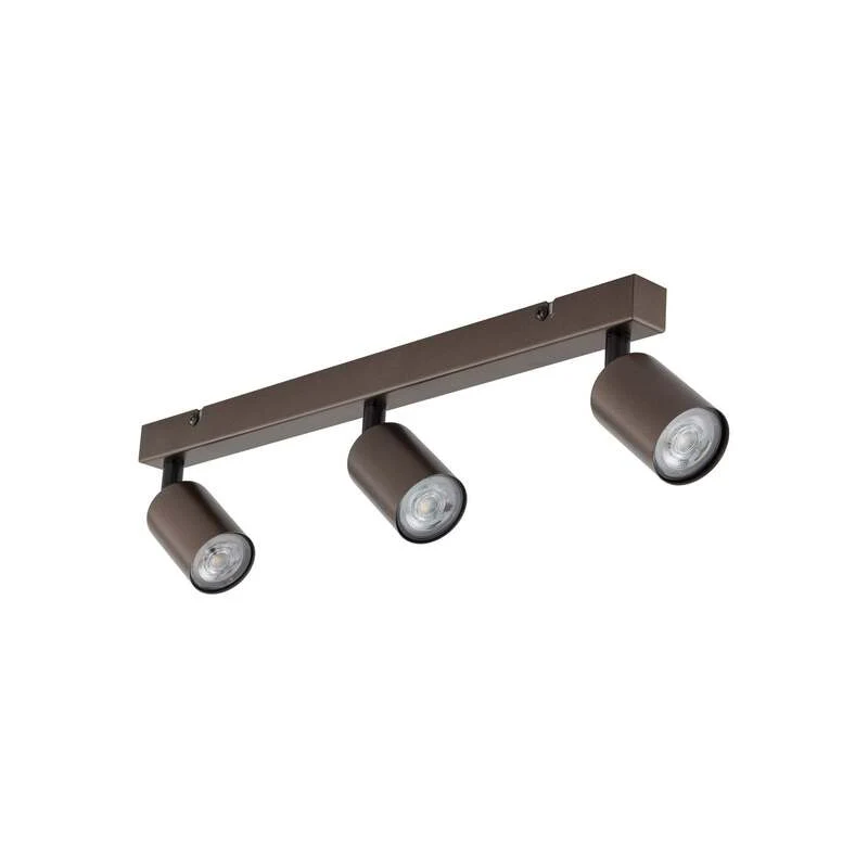 B-Ware TK Lighting Deckenstrahler Top dimmbar 3-flammig GU10 Stahl dunkelbraun 60cm