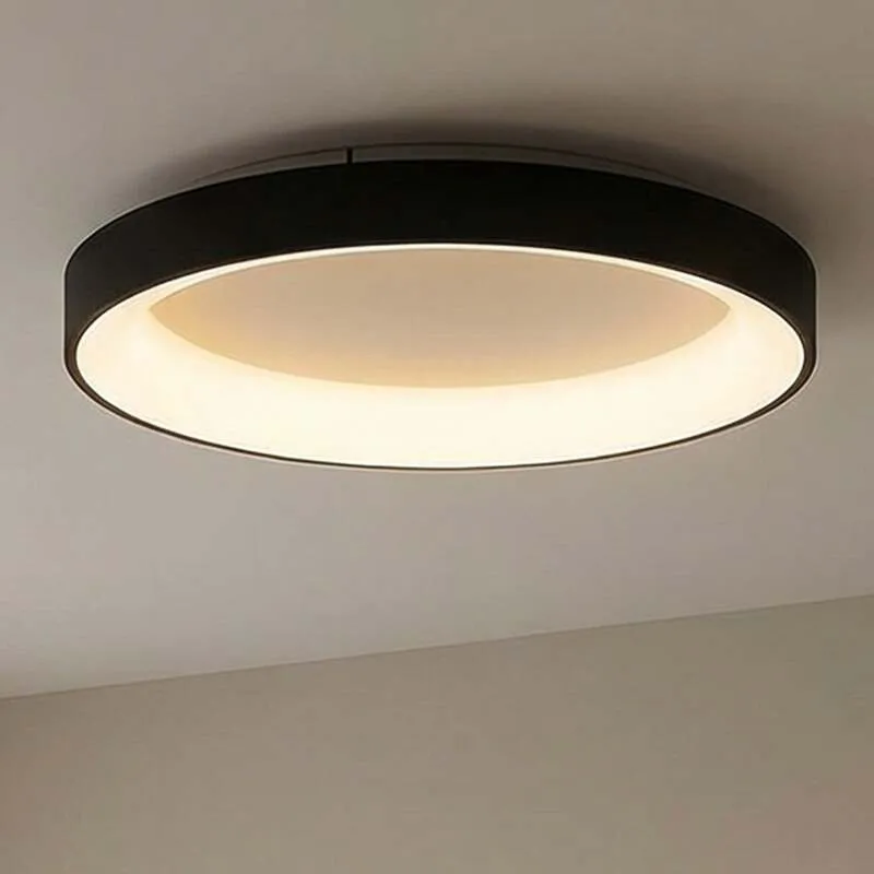 B-Ware Mantra Iluminación Deckenlampe Niseko II LED Lampe dimmbar schwarz Ø50cm CCT