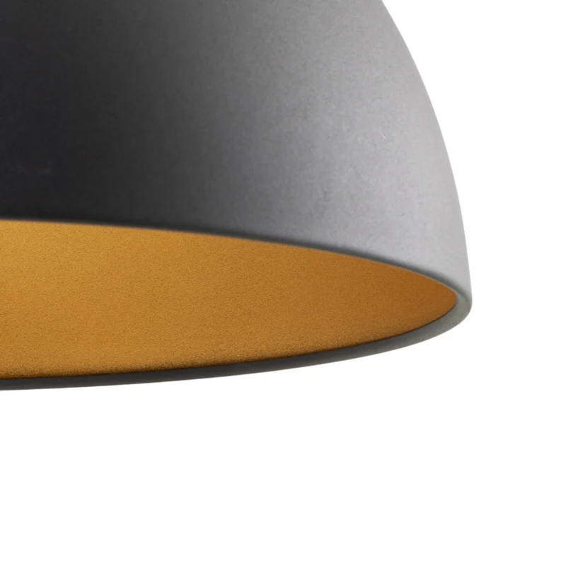 B-Ware ROYALTECH Hängeleuchte Lipeo LED Pendelleuchte dimmbar schwarz gold Ø50cm 23cm