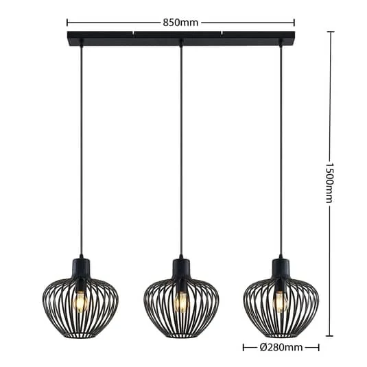 B-Ware Lindby Deandre Hängeleuchte Hängelampe Pendellampe Pendelleuchte Lampe Leuchte