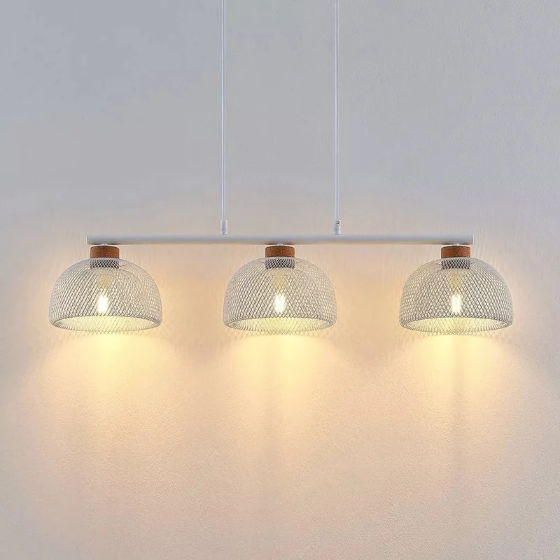 B-Ware Lindby Louk Pendellampe 3-flammig weiß Deckenlampe Hängelampe Hängeleuchte Lampe